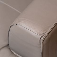 GHẾ SOFA GÓC DA BÒ DARK GREY 8029