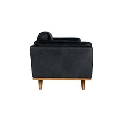 GHẾ SOFA DA BÒ 3 CHỖ TIMBER MÀU ĐEN
