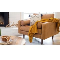 GHẾ SOFA GÓC DA BÒ NAPA