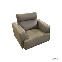 GHẾ SOFA ĐƠN DA BÒ CAMEL GREY 8028