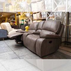 GHẾ SOFA 2 CHỖ DA BÒ CHỈNH CƠ JAMESTOWN