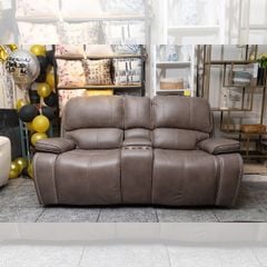 GHẾ SOFA 2 CHỖ DA BÒ CHỈNH CƠ JAMESTOWN