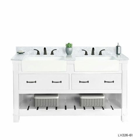 TỦ LAVABO FARMINGTON 61 INCH MÀU TRẮNG
