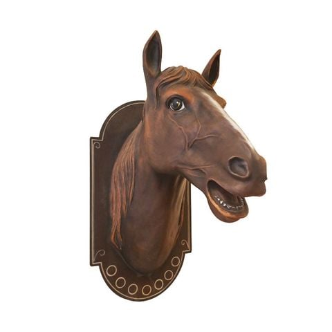 ĐẦU NGỰA TRANG TRÍ CỔ ĐIỂN KIỂU ANH GIỮA THẾ KỶ 20 – CAST IRON HEAD HORSE DECOR MID 20 CENTURY ENGLISH