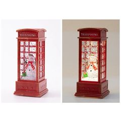 ĐỒ TRANG TRÍ - DECOR CHRISTMAS ĐÈN TUYẾT TRẠM ĐIỆN THOẠI SNOWMAN BÉ