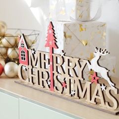 CHỮ MERRY GỖ ĐỂ BÀN