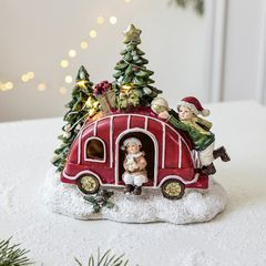 ĐỒ TRANG TRÍ CHRISTMAS - TƯỢNG Ô TÔ MÀU ĐỎ