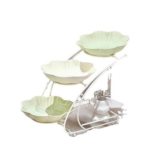 KHAY ĐỰNG HOA QUẢ 3 TẦNG