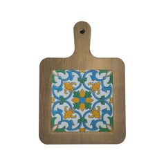 MIẾNG LÓT NỒI GỖ MẶT SỨ HỌA TIẾT VINTAGE