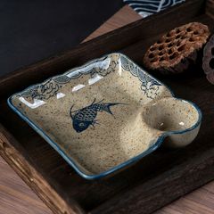 ĐĨA SỨ HOẠ TIẾT CÁ