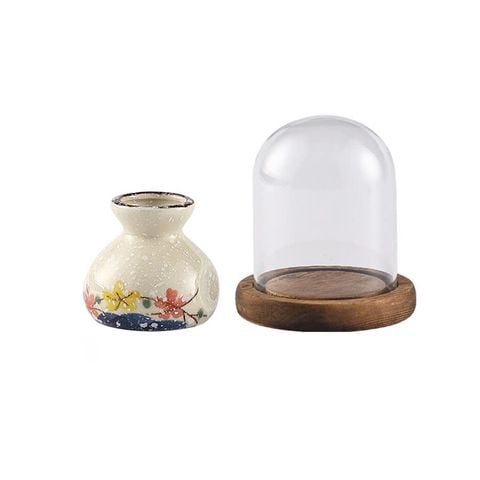 LỌ ĐỰNG TĂM HOẠ TIẾT HOA