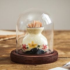 LỌ ĐỰNG TĂM HOẠ TIẾT HOA