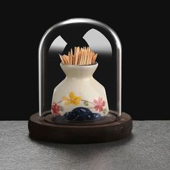 LỌ ĐỰNG TĂM HOẠ TIẾT HOA