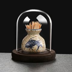 LỌ ĐỰNG TĂM HOẠ TIẾT CÁ