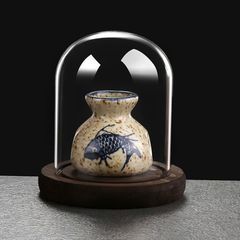 LỌ ĐỰNG TĂM HOẠ TIẾT CÁ