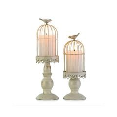 ĐẾ NẾN TRANG TRÍ VINTAGE HÌNH LỒNG CHIM