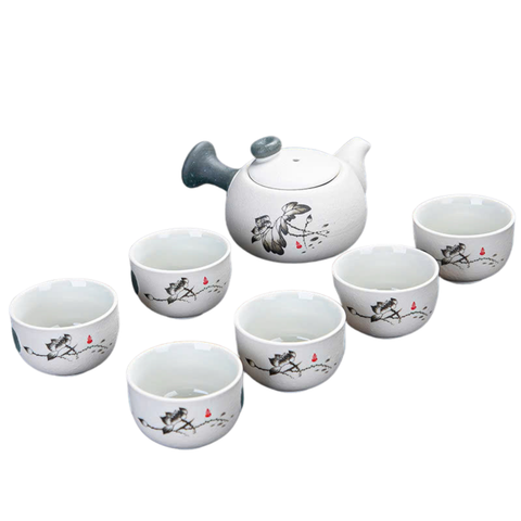 BỘ ẤM TRÀ SỨ HOA SEN