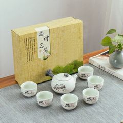 BỘ ẤM TRÀ SỨ HOA SEN