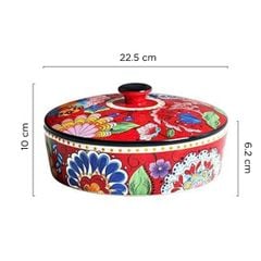 KHAY SỨ ĐỰNG SNACK CÓ NẮP