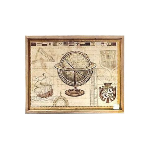 KHUNG TRANH TRANG TRÍ BẢN ĐỒ ĐẠI TÂY DƯƠNG ( ATLANTIC OCEAN)