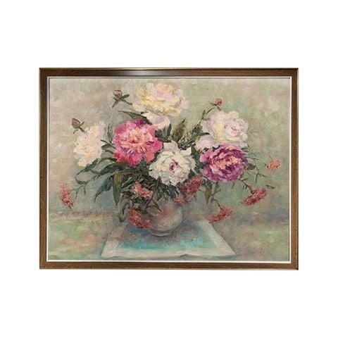 KHUNG TRANH TRANG TRÍ PEONY VINTAGE