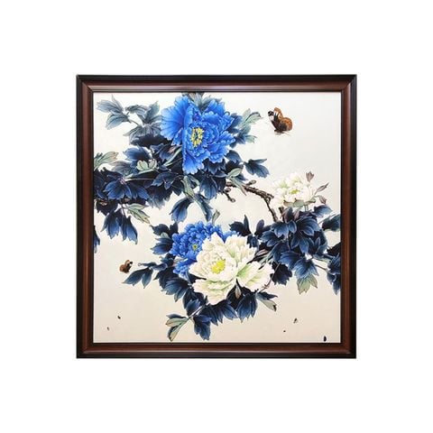 KHUNG TRANH TRANG TRÍ - BLUE PEONY