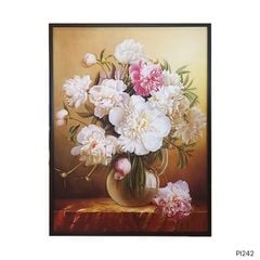 KHUNG TRANH TRANG TRÍ HOA MẪU ĐƠN