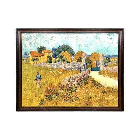 KHUNG TRANH TRANG TRÍ VANGOGH - FARMHOUSE IN PROVENCE