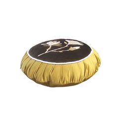 VỎ GỐI THÊU HOA MỘC LAN HÌNH TRÒN