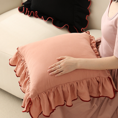VỎ GỐI SOFA TRANG TRÍ MÀU HỒNG