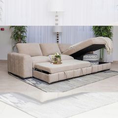 GHẾ SOFA BED GÓC SINTRA MÀU BEIGE