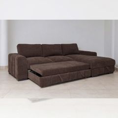 GHẾ SOFA BED GÓC SINTRA MÀU NÂU