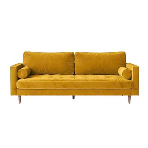 GHẾ SOFA 3 CHỖ GELA MÀU VÀNG