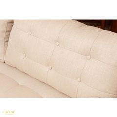 GHẾ SOFA 3 CHỖ DERRY MÀU KEM