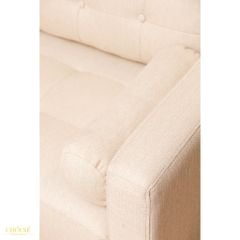 GHẾ SOFA 3 CHỖ DERRY MÀU KEM
