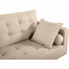 GHẾ SOFA 3 CHỖ DERRY MÀU KEM