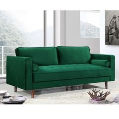 GHẾ SOFA 3 CHỖ HAZELTON MÀU XANH LÁ CÂY