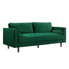 GHẾ SOFA 3 CHỖ HAZELTON MÀU XANH LÁ CÂY