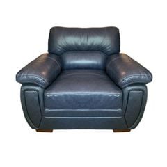 GHẾ SOFA ĐƠN DA BÒ LANIK MÀU XANH