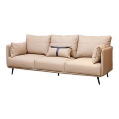 GHẾ SOFA 3 CHỖ NUBE MÀU KEM