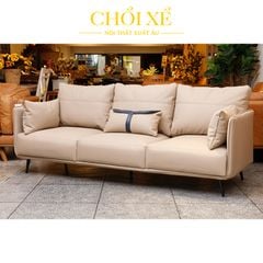 GHẾ SOFA 3 CHỖ NUBE MÀU KEM