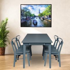 BỘ BÀN ĂN 4 GHẾ KATARINA 1.4