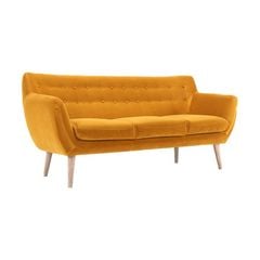 GHẾ SOFA 3 CHỖ ANNE MÀU VÀNG