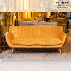 GHẾ SOFA 3 CHỖ ANNE MÀU VÀNG