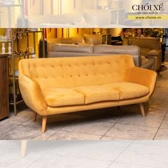 GHẾ SOFA 3 CHỖ ANNE MÀU VÀNG