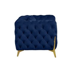 GHẾ SOFA ĐƠN KINGDOM BLUE VELVET