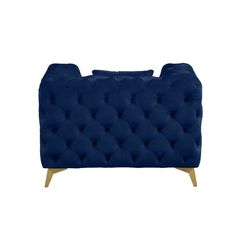 GHẾ SOFA ĐƠN KINGDOM BLUE VELVET