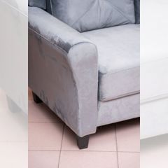 GHẾ SOFA 3 CHỖ HARDFORD  MÀU XÁM