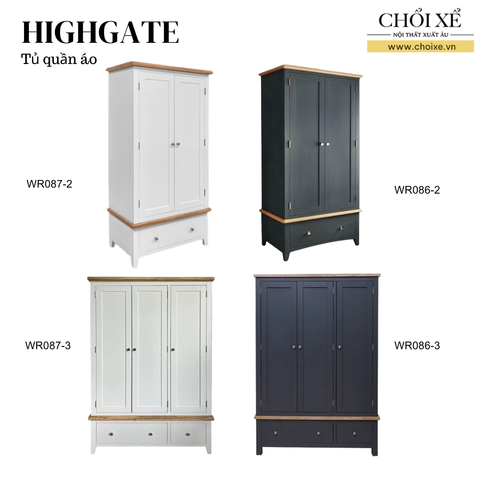 BỘ SƯU TẬP TỦ QUẦN ÁO HIGHGATE