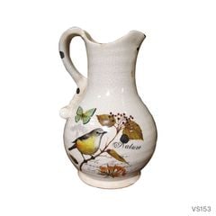 BÌNH HOA VINTAGE TRANG TRÍ -  HỌA TIẾT CHIM KHUYÊN NATURE